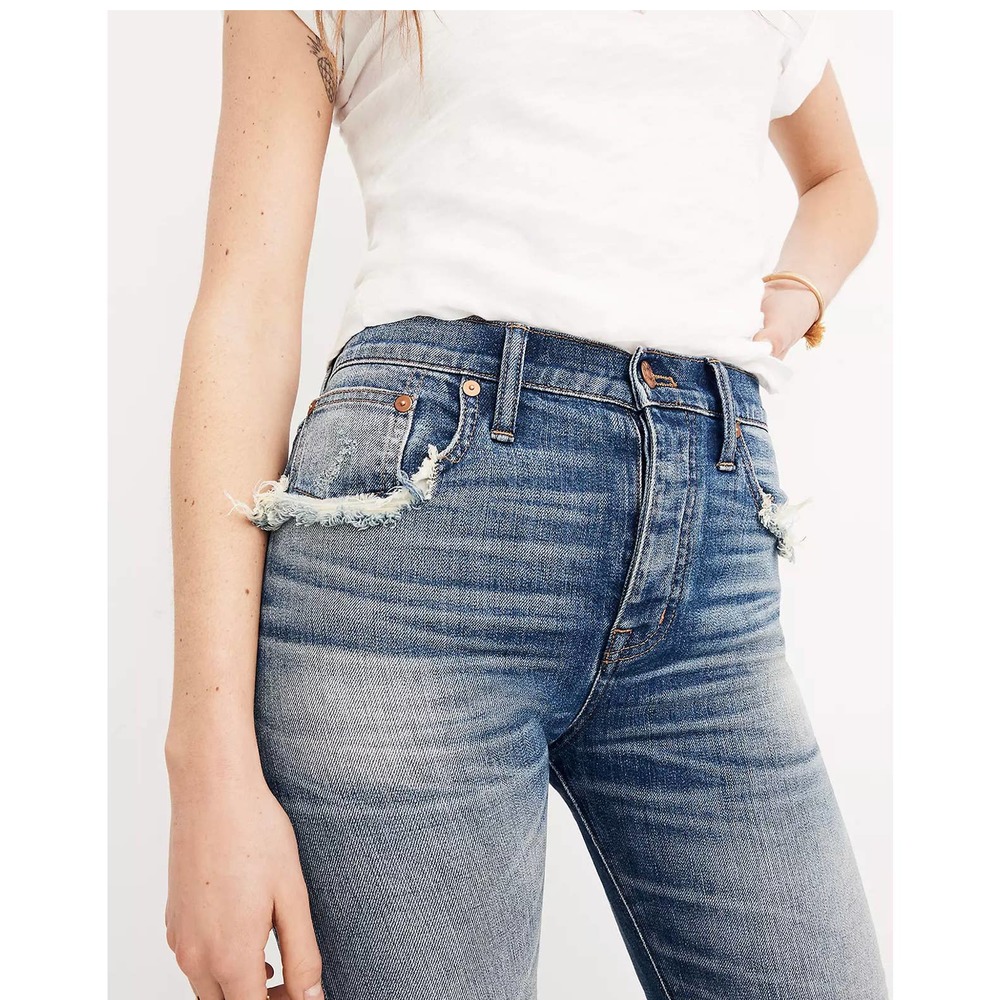 Madewell Straight-Leg Jeans in Cloverdale: Selvedge Edition NWT 27 - Picture 2 of 10